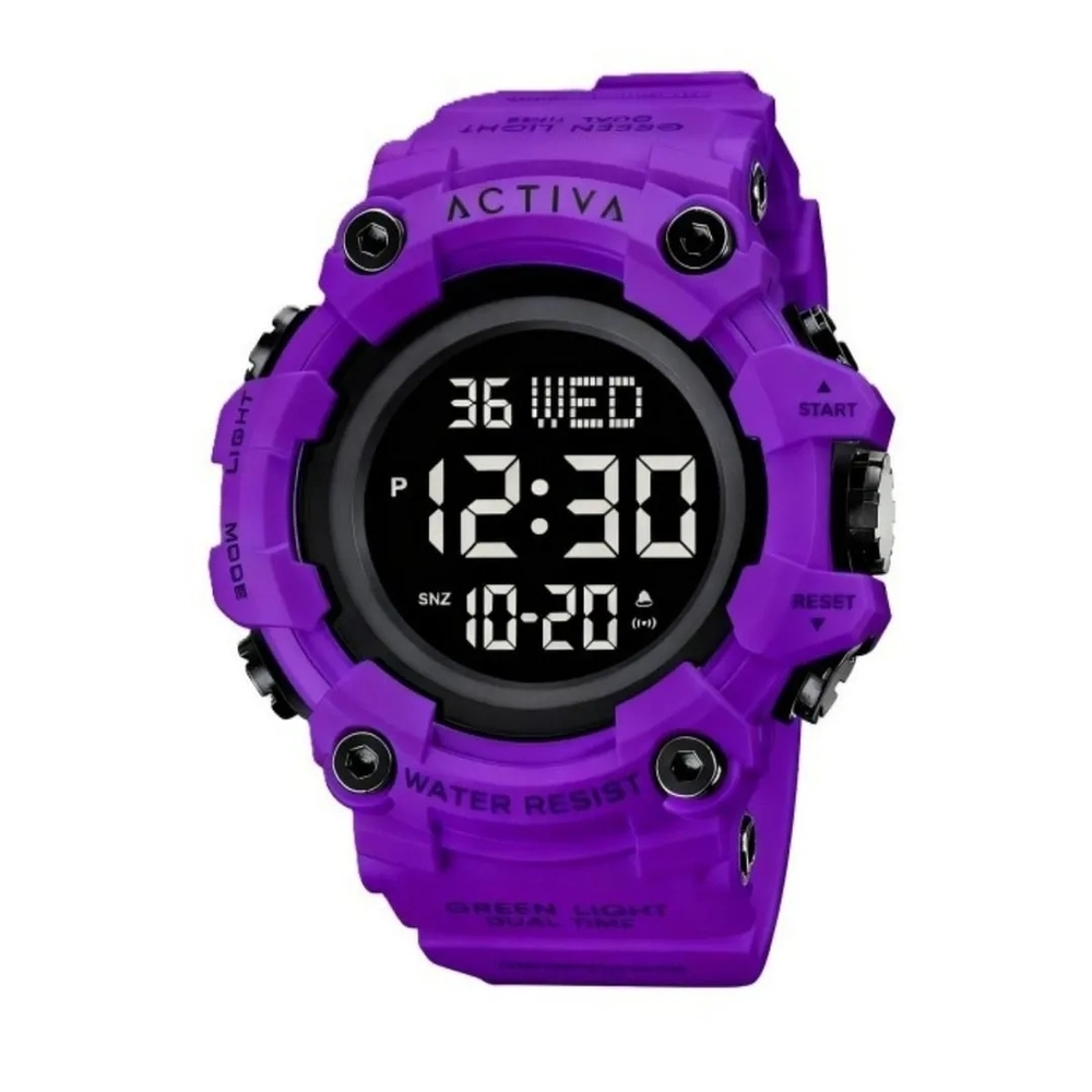 ACTIVA X Invicta Purple Digital Men's Watch 52mm